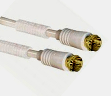 F-Anschlusskabel 5m gold 100 dB Mantelstromfilter